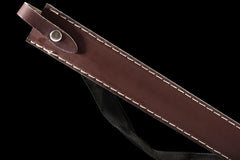 Engraved Blade, Brown Leather Scabbard european sword product photo 8