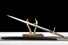 Black Scabbard, Burgundy Grip european sword product photo 7