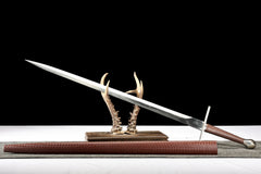 Burgundy Woven Scabbard european sword product photo 5