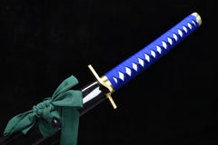 Katana – Bleach Hitsugaya’s Hyōrinmaru Replica | Hyōrinmaru（氷輪丸） handle, guard, and fittings detail photo