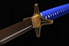 Katana – Bleach Hitsugaya’s Hyōrinmaru Replica | Hyōrinmaru（氷輪丸） handle, guard, and fittings detail photo