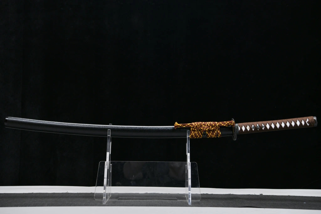 Katana – T10 Clay Tempered Steel Monkey-Themed Katana 猿の刀 Saru Tōtō full product photo