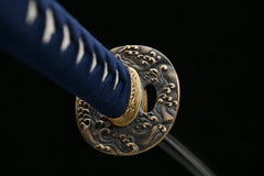 Chōtsuka – Long Handle T10 Clay Tempered Blade 波嵐 Nami Arashi - Katana blade and saya detail photo