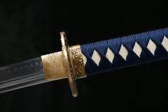 Chōtsuka – Long Handle T10 Clay Tempered Blade 波嵐 Nami Arashi - Katana blade and saya detail photo