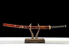 Katana – Brown Edge 褐锐 - T10 clay tempered steel Katana full product photo