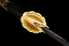 Katana – Ghost of Yōtei Gilded Night T8 Clay Tempered Blade |... blade and saya detail photo
