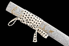 Katana – Ghost of Yōtei Gilded Dawn T8 Clay Tempered Blade | 羊蹄山の魂... handle, guard, and fittings detail photo