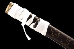Katana – Ghost of Yōtei Lone Wolf T10 Clay Tempered Blade | 羊蹄山の魂 孤狼 full product photo