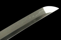 Katana – Kurohōken 黑芒剑 - T10 clay tempered steel Katana full product photo