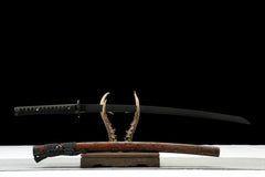 Katana – Kurosetsu 黑掣 blade and saya detail photo