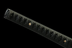 Katana – Kurosetsu 黑掣 handle, guard, and fittings detail photo