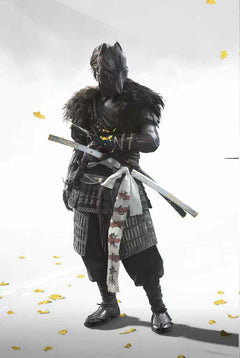 Katana – Ghost of Yōtei Gilded Night 1065 Steel | 羊蹄山の魂 暗夜鍍金 blade and saya detail photo