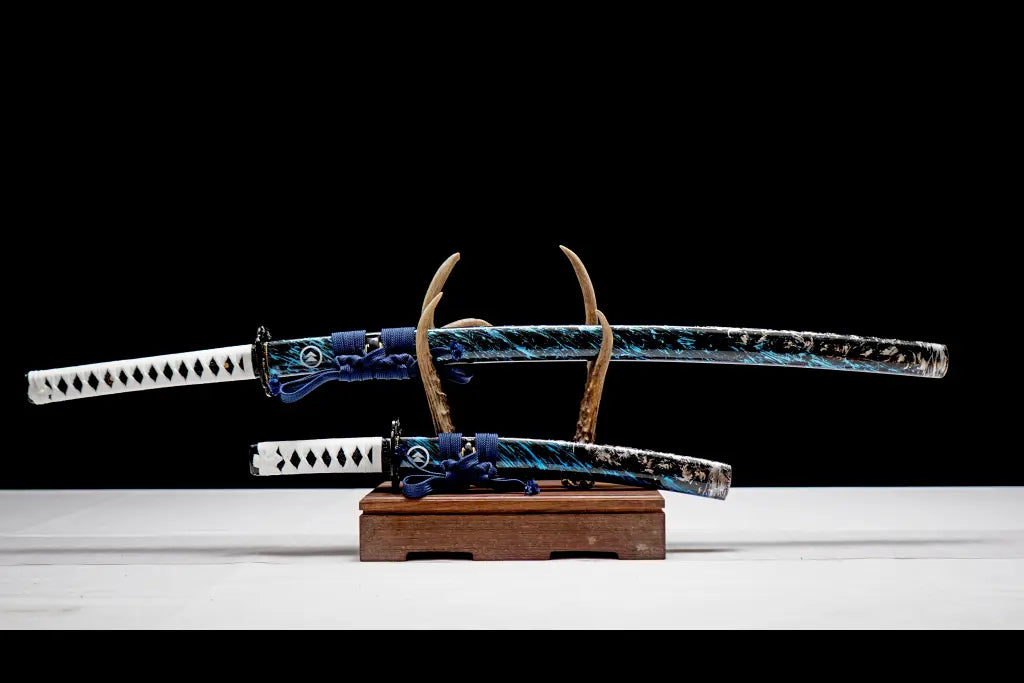 Katana & Wakizashi Set 1060 steel - Ghost of Tsushima full product photo
