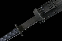 Tactical Katana – 5160 Silent Fang Straight Blade | Silent Fang full product photo