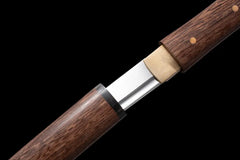 Tanto – Rosewood Whisper 花梨離花の囁き - 1045 carbon steel Tanto full product photo