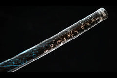 Wakizashi - Ghost of Tsushima: Jin Sakai Wakizashi (1060 steel) handle, guard, and fittings detail photo