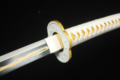 Demon Slayer Katana - Agatsuma Zenitsu Sword 我妻善逸の刀 - Katana - 1060 steel 28 Inch Anime & Game Katana - 8