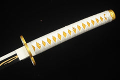 Demon Slayer Katana - Agatsuma Zenitsu Sword 我妻善逸の刀 - Katana - 1060 steel 28 Inch Anime & Game Katana - 4