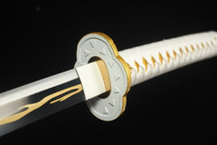 Demon Slayer Katana - Agatsuma Zenitsu Sword 我妻善逸の刀 - Katana - 1060 steel 28 Inch Anime & Game Katana - 7