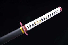 Demon Slayer Katana - Genya Shinazugawa Demon Slayer Sword 不死川玄弥の刀 - Katana - 1060 steel 28 Inch Anime & Game Katana - 6