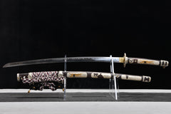 Bakufu White Tachi Mountings 1060 carbon steel Katana | NIMOFAN - 560872406021580