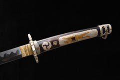 Bakufu White Tachi Mountings 1060 carbon steel Katana | NIMOFAN - 560872406021580