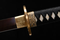 Plum Blossom Dragon Purple folded steel Katana | NIMOFAN - 930872406151591