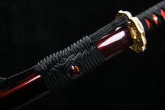Openwork Wave Purple Finish Steel Katana | NIMOFAN - 920872402281472