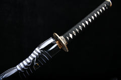 Coiling Dragon Blue Finish Steel Katana | NIMOFAN - 930872403011479