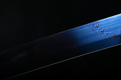 Coiling Dragon Blue Finish Steel Katana | NIMOFAN - 930872403011479