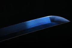 Coiling Dragon Blue Finish Steel Katana | NIMOFAN - 930872403011479