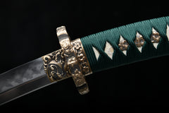 Oda Nobunaga Flame Hamon Tachi Style T10 Steel Katana | NIMOFAN - 860872403011483