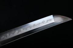 Oda Nobunaga Flame Hamon Tachi Style T10 Steel Katana | NIMOFAN - 860872403011483
