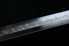 Oda Nobunaga Flame Hamon Tachi Style T10 Steel Katana | NIMOFAN - 860872403011483
