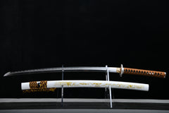 Plum Blossom Silver Dragon T10 Steel Katana | NIMOFAN - 530872403081487