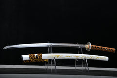 Plum Blossom Silver Dragon T10 Steel Katana | NIMOFAN - 530872403081487