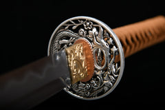 Plum Blossom Silver Dragon T10 Steel Katana | NIMOFAN - 530872403081487