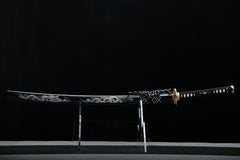 Twin Dragon Wolf-Tooth Polish T10 Steel Katana | NIMOFAN - 530872403081492