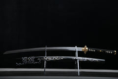 Twin Dragon Wolf-Tooth Polish T10 Steel Katana | NIMOFAN - 530872403081492