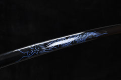 Little Dragon King Leaf Pattern T10 steel Katana | NIMOFAN - 940872407171603