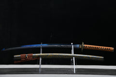 Auspicious Beast Blue Finish 1060 Steel Katana | NIMOFAN - 710872403171506