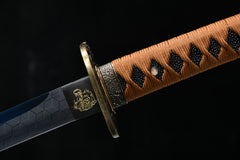 Auspicious Beast Blue Finish 1060 Steel Katana | NIMOFAN - 710872403171506