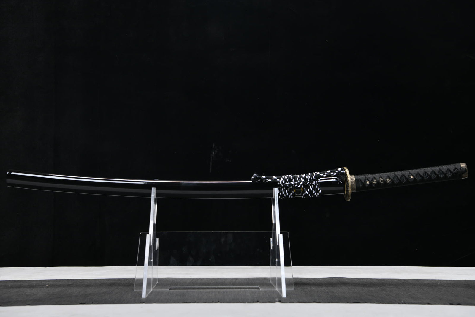 Cloud Dragon Blackened Carving A 1060 Steel Katana | NIMOFAN - 710872403171507