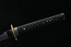 Cloud Dragon Blackened Carving A 1060 Steel Katana | NIMOFAN - 710872403171507