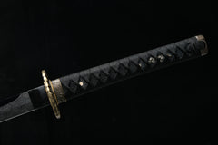 Cloud Dragon Blackened Carving A 1060 Steel Katana | NIMOFAN - 710872403171507
