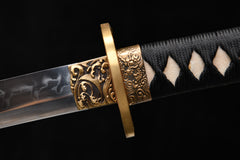 Piercing Cloud Dragon Fire Hamon T10 steel Katana | NIMOFAN - 630872407171605