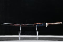 Little Giant Dragon Blackened Carving 1060 Steel Katana | NIMOFAN - 810872403171508