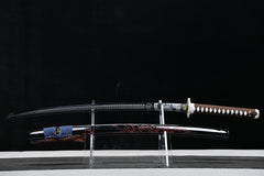 Little Giant Dragon Blackened Carving 1060 Steel Katana | NIMOFAN - 810872403171508