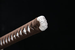 Little Giant Dragon Blackened Carving 1060 Steel Katana | NIMOFAN - 810872403171508