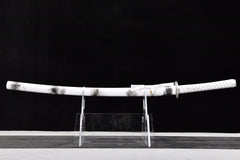 Silver Sea Dragon Kyomen Finish Steel Katana | NIMOFAN - 020872407171610